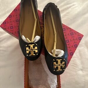 Tory Burch Black Ballet Flats